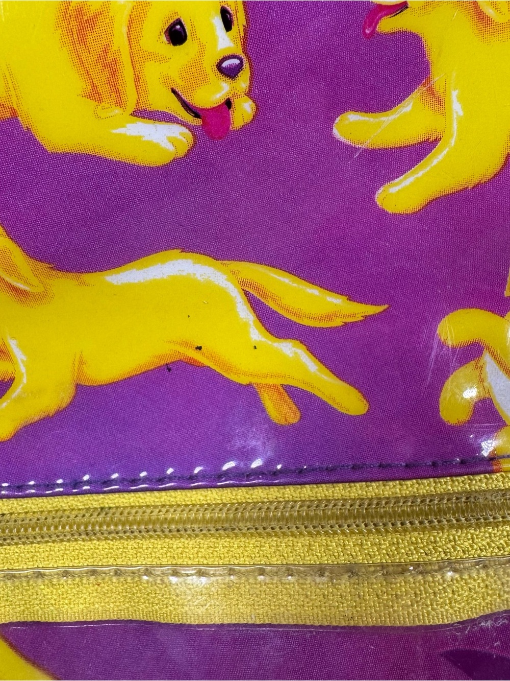 Vintage Lisa Frank Backpack Golden Retriever 90's Y2K DAMAGED Read - Picture 7 of 16